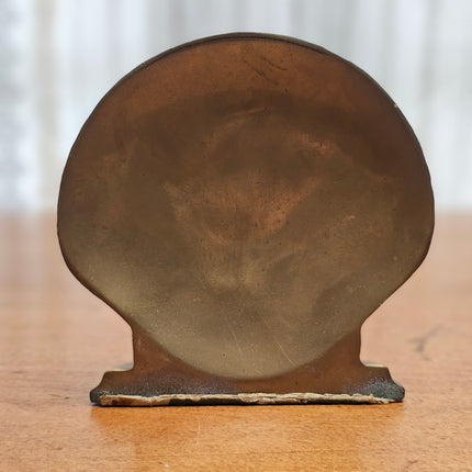 Vintage Brass Scallop Shell Bookend