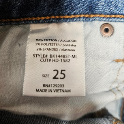 HIDDEN JEANS | Women's Straight Leg | Medium Wash | Waist Size 25