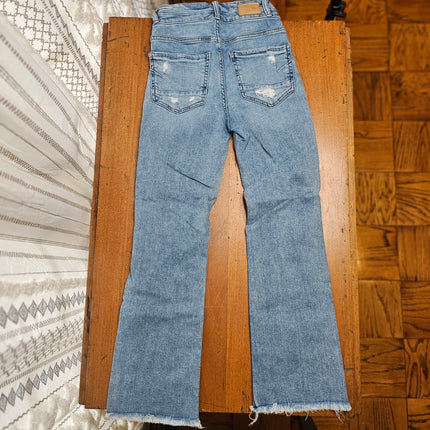 BKE JEANS | BILLIE | Women's Slim Fit High Rise Cropped Flare | 25 x 28