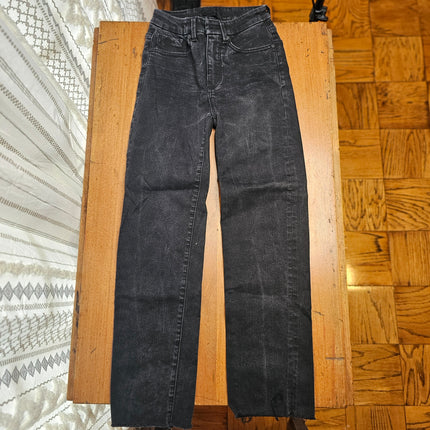 BUCKLE JEANS | BLACK | Women's Cropped Straight |  25 x 28