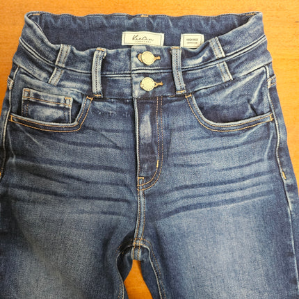 KANCAN SIGNATURE JEANS | Women's High Rise Cropped Flare |  Waist Size 25
