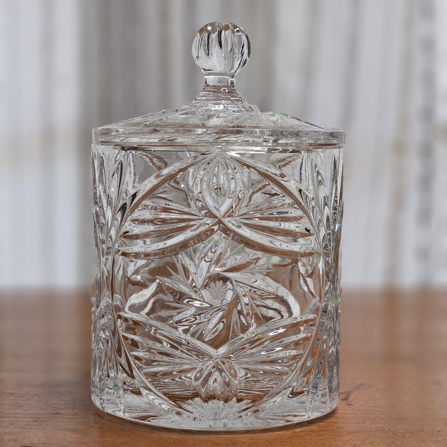 Vintage Edinburgh Crystal Biscuit Jar