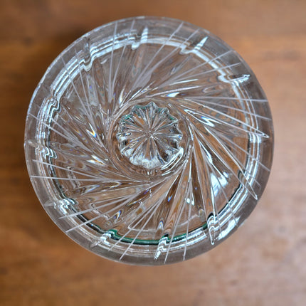 Vintage Edinburgh Crystal Glass Biscuit Jar