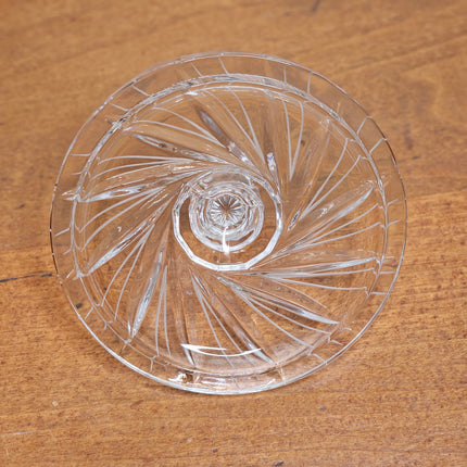 Vintage Edinburgh Crystal Glass Biscuit Jar