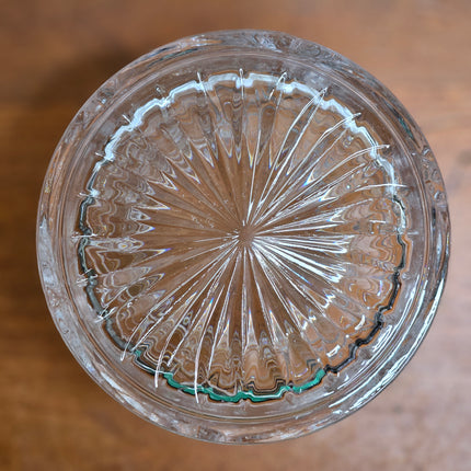 Vintage Edinburgh Crystal Glass Biscuit Jar