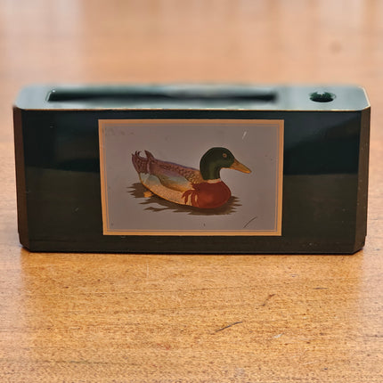 Vintage Otagiri Lacquerware Mallard Duck Desk Organizer