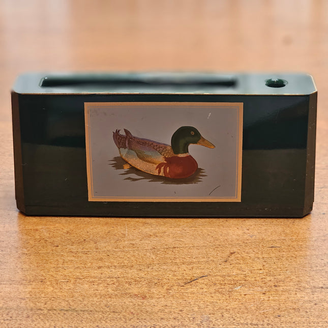 Vintage Otagiri Lacquerware Mallard Duck Desk Organizer