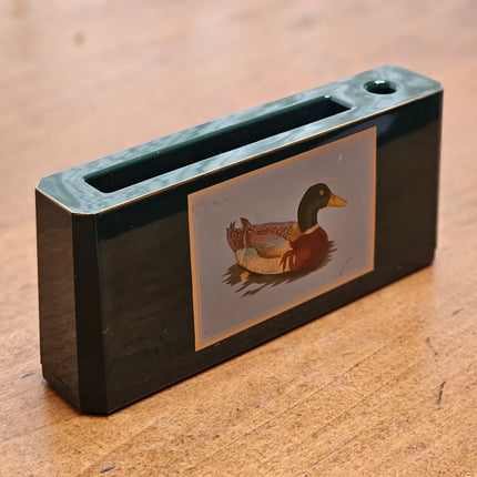 Vintage Otagiri Lacquerware Mallard Duck Desk Organizer