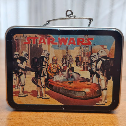 1997 Star Wars Tin X-Wing Lunchbox Hallmark Christmas Ornament