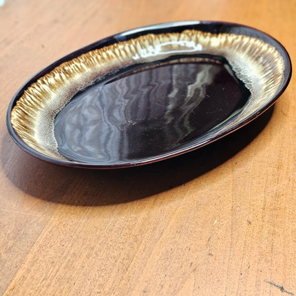 Vintage Pfaltzgraff Brown Drip Serving Platter