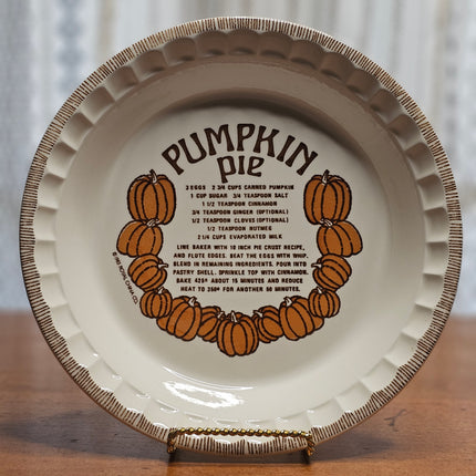 Vintage Royal China Pumpkin Pie Plate