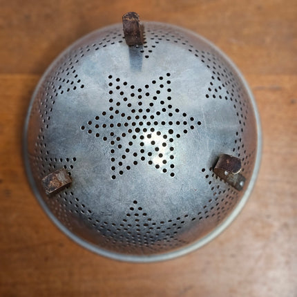 Vintage Aluminum Star Colander With Feet