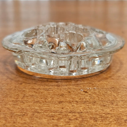 Vintage 11 Hole Glass Flower Frog