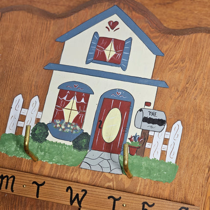 Vintage Wooden Perpetual Wall Calendar